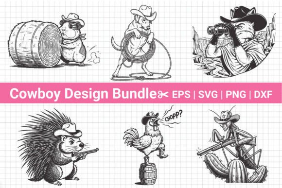 Cowboy Animal Clipart Bundle Review