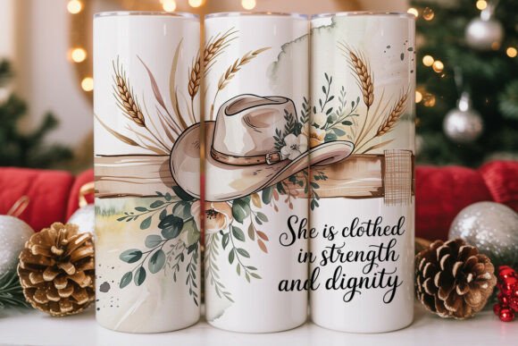 Cowboy Hat Floral Tumbler Wrap Design Review