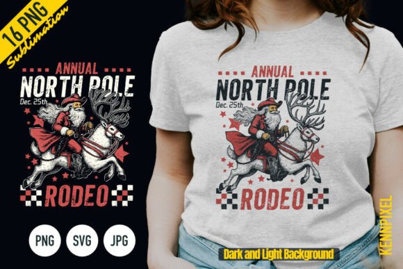 Cowboy Santa Riding Reindeer Shirt SVG Review