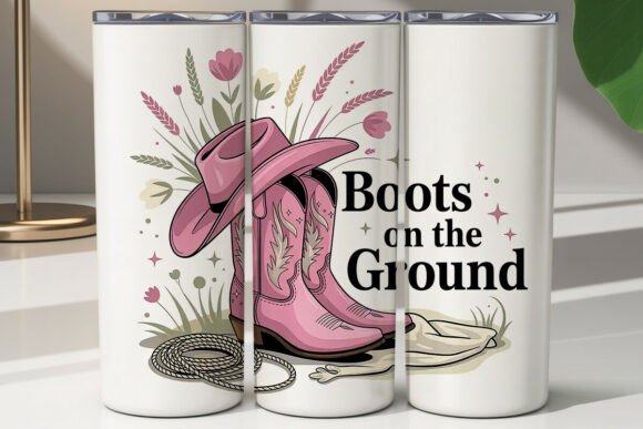 Pink Cowboy Boots Tumbler Wrap Review for Real Embroidery Projects