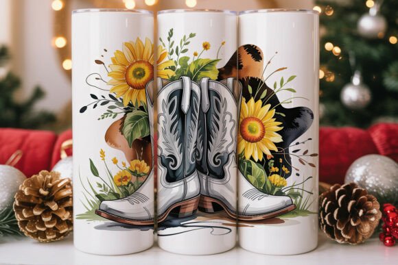 Rustic Sunflower Cowboy Boots Tumbler Review for Real Embroidery Projects