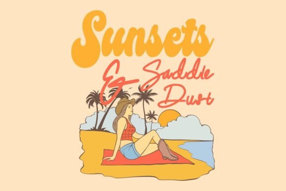 Sunset Saddle Dust T-shirt Western Review