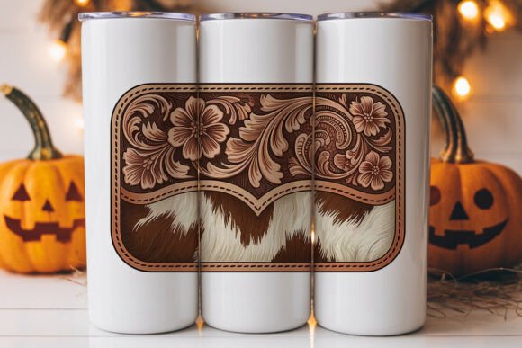 Western Cowhide Tooled Leather Tumbler Design Review