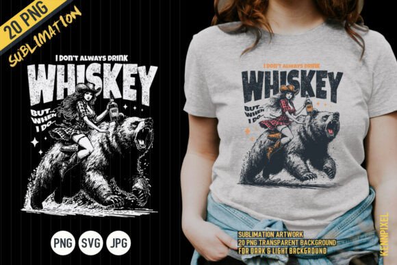 Western Girl Whiskey and Bear Shirt SVG Review