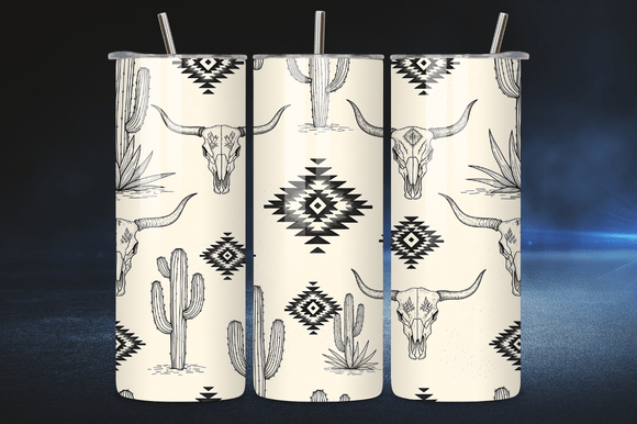 Western Skull Aztec Tumbler Wrap Review