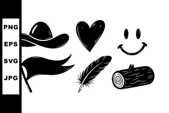 Western Style Icons: A Versatile Embroidery Design for Real Projects